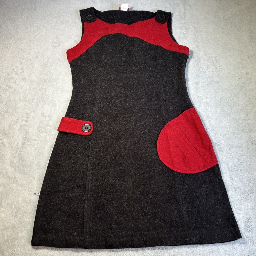Vtg 90s USA Paper Tag Wool Boho Renaissance Dress Small Vintage Retro Gothic